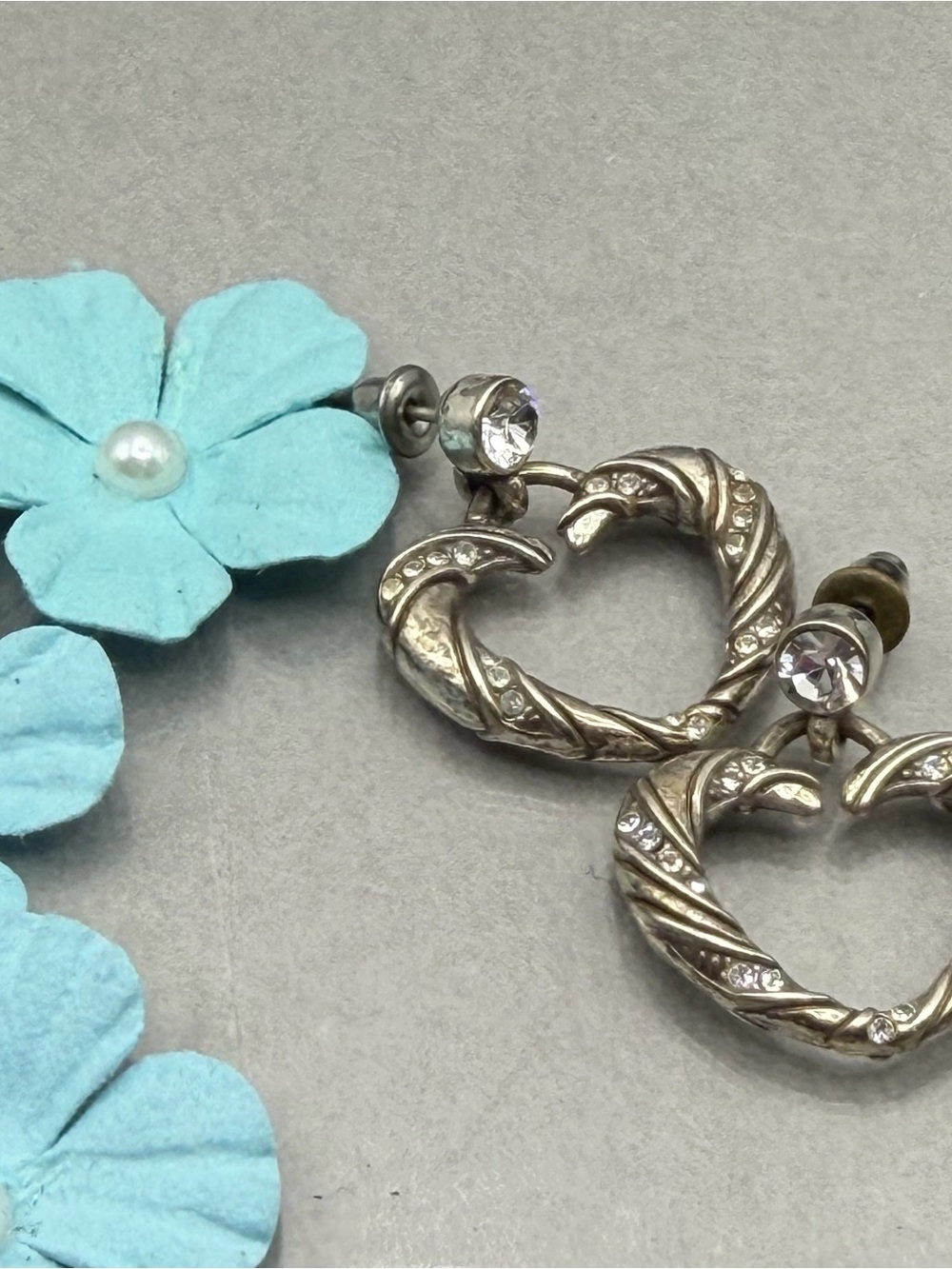 Brighton Auystin Heart Crystal Post Earrings - retired